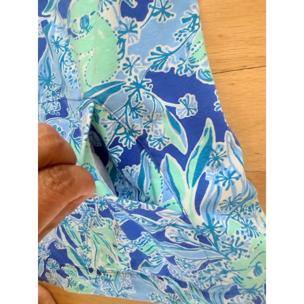 Lilly Pulitzer Skipper Popover Koala Me Maybe Blue Green Half Zip Sweatshirt S - Picture 5 of 7